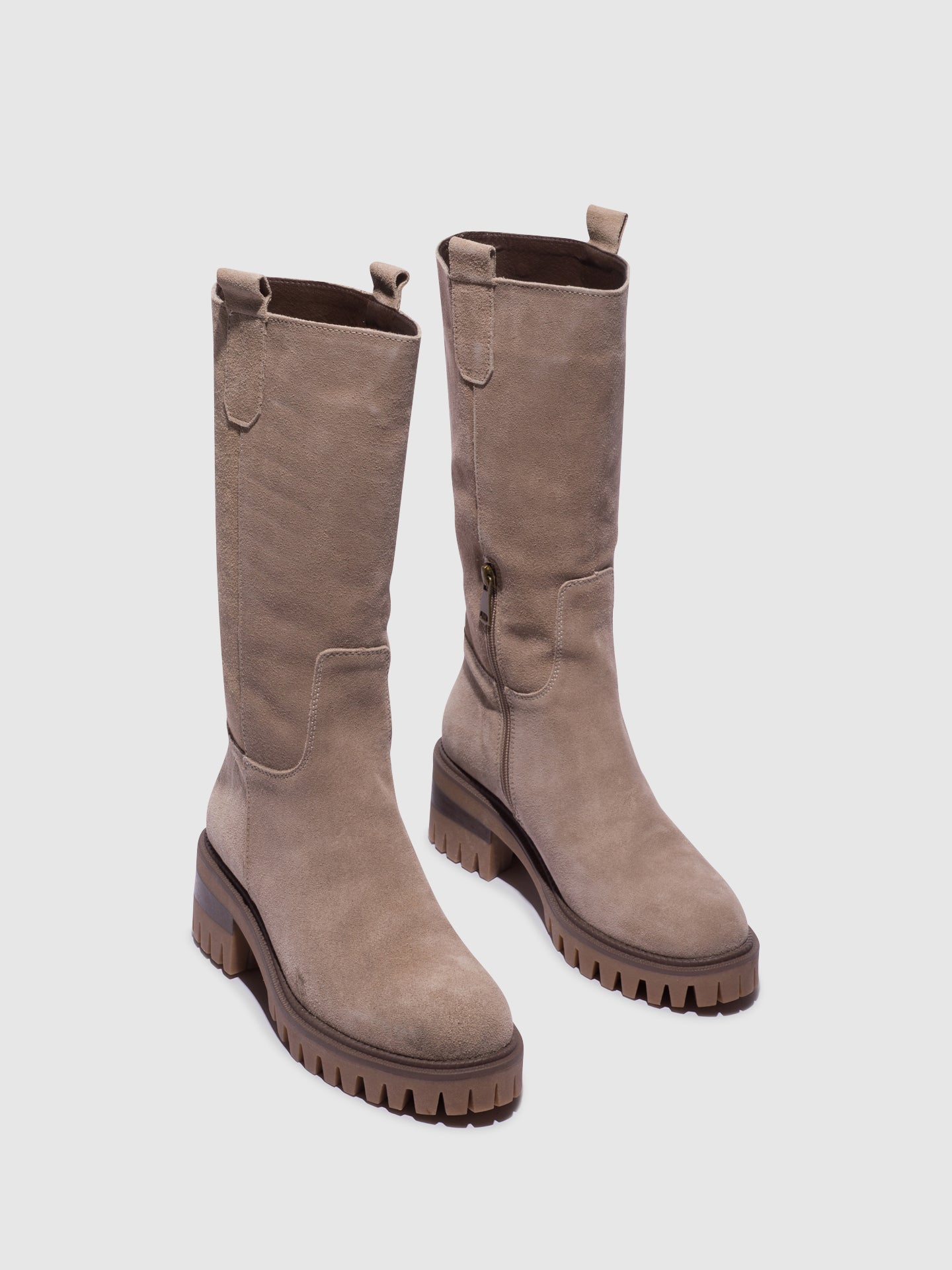 Top3 Botas com Fecho em Taupe